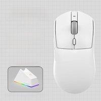 New AJAZZ AJ139 V2 MC Wireless Bluetooth Three Model Mouse PAW3311 Gaming Sensor With RGB Magnetic Charger Base For Laptop PC