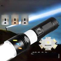 5000mAh High Strong Power LED Flashlights 1000000LM Tactical Torch with COB Rechargeable Camping