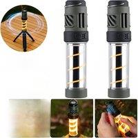 Multi-function Camping Lamp USB Rechargeable Portable LED Flashlight with 5 Lighting Modes Outdoor