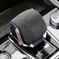 Alcantara Suede Car Accessories Gear Lever Gear Shift Knob Cover Trim For 2021-2022 Jaguar XFL-Type F-PACE