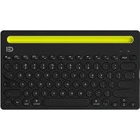 UNSHARKABLE EK3381t Tri-Mode Membrane Keyboard Built-in Stand Multi-Device Slim Black for Office