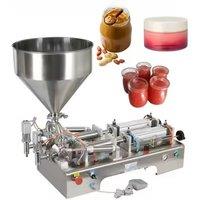 PBOBP 30-300ml Paste Filling Machine Double Heads Pneumatic Piston Filling Machine For Hand Lotion