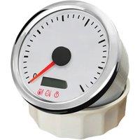 KUS 85mm 0-7000RPM Tachometers Revolution Meters Pulse Signal with Hourmeters & Red Backlight Fuel Level Water Temp Alarm System