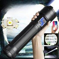 High Power Led Flashlights Usb Rechargeable Flashlight Strong Light Military Tactical Lantern