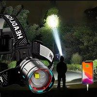 3500000LM Powerful Headlamp 800W Led Sensor Head Flashlight Long Range Headlight 18650 Rechargeable