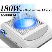 180W New Extractor Fan for Manicure Vacuum Cleaner for Nails Dust Extractor Adjustable Suction with Filter Nail Dust Collector