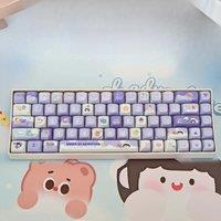 LOFREE PBT Keycaps 68-100 Key Cherry Profile 5-Side Dye-Sublimation Anti-Shine for Mechanical
