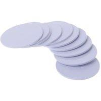 5PCS NFC Coin Cards with 213 Chip, 144 Bytes Memory, 13.56MHz Frequency, Matte Finish PVC Material, 30mm Diameter