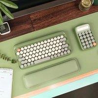 LOFREE Mechanical Keyboard Mouse Combo PBT Keycaps Gateron Blue Switches Tri-Mode Retro Design for