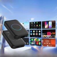 CarlinKit Wireless Carplay TV Box 4+32G Mini Android Auto Wireless AI Box HD Display 5 in 1 CarPlay Adapter for Spotify Neflix