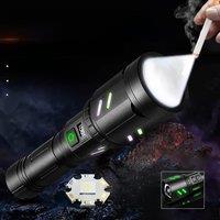 Rechargeable LED Flashlight Power Bank Function High Power Flashlight Zoomsblr Ultra Powerful