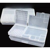 Multipurpose Double Layer Electronic Components Storage Box Rectangular PP Clear Component Containers