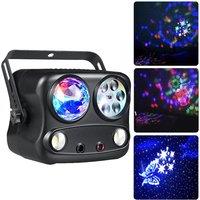 LED Strobe Stage Lights 15W Magic Ball Party Lights LED Pattern Lights Dj Disco Ball Lights With Remote Mini Lazer Light for Bar