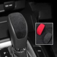 Alcantara Suede Shift Knob Cover Grip Handle Protector Car Accessories Shifter Trim For Hyundai IX35 2018-2019