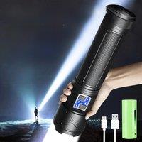 High Power Led Flashlights White Laser High Lumen 100000000 Rechargeable Strong Light Long Range