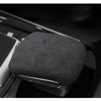 Alcantara Suede Auto Parts Gear Lever Shift Knob Cover Handle Protector Car Accessories Trim For
