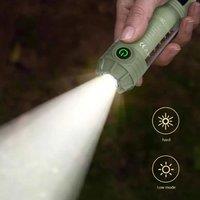 1000LM Super Bright Outdoor Hiking Fishing Tent Lamp 1200mAh Rechargeable Dual Light Source Tent