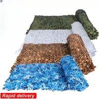 1.5mx1m 4mx5m Camouflage Nets White Blue Beige Desert for Hiding Mesh Outdoor Awning Garden Shading Gazebo