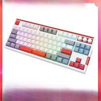SKYLOONG GK87 QMK/VIA USB Wired Keyboard TKL Gaming Keyboard Programmable Macro Knob Split SpaceBar RGB Backlit Optical Keyboard