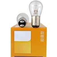 10Pcs Philips 12V BAY15D 1157 P21/5W Natural White Glass Double Filament Warm White Car DRL Stop