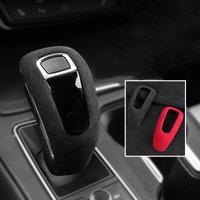 Trim For Cadillac XT4 2018 2019 Alcantara Suede Parts Lever Leather Car Gear Shift Knob Cover Handle Protector Accessories