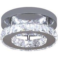 LED Ceiling Light,12W Crystal Chandelier,Modern Round LED Ceiling Light for