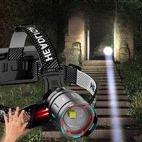 9000000LM Powerful Head Lamp Super Bright White Laser Front LED Head Flashlights 3*18650 USB