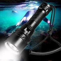 High Power Diving Flashlight IP68 Highest Waterproof Rating Professional Diving Light Powered by