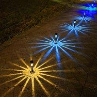 10PCS Outdoor Solar Lawn Lamps Waterproof Garden Lights Rain Led Intelligent Lighting for Summer Camping Yard Park Street Decor