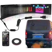 Demon Eyes Car LED Logo APP LED Matrix Pixel Panel Night Light DIY Programmable Flexible LED Display for Car Truck Accessories