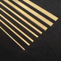50CM H62 Brass Flat Bar Plate Strip Thicknesses 5mm 3mm 2mm 1mm copper alloy Solids part DIY handmade Fastener Metal Material