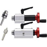 Mini Woodworking Lathe Telescopic Tail Top Seat Rotary Movable Drilling Tailstock Live Top Circular Pointed Top Needle B12 Chuck