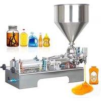 PBOBP Two Heads Horizontal Pneumatic Paste Filling Machine/Water Bottle Filler 2 Heads Semi