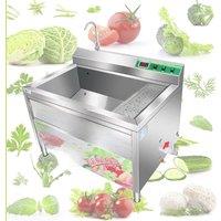 Automatic Canteen Vegetable Washing Machine, Ultrasonic Ozone Soaking Water Tank, Apple, Potato, And