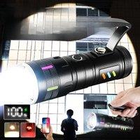 Ultra Powerful Led Flashlight Usb Rechargeable Zoom Flashlight Super Bright Long Range 4500m Torch