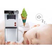 Commercial Automatic Soft Serve Ice Cream Maker Machine New Home Use Three Flavors Yogurt Milk Chocolate Water Economical Motor