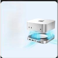MOVESPEED DK5A1 13 in 1 USB C Hub & Stand For Mac Mini M4/M4Pro with SSD Enclosure HDMI RJ45 3.5mm