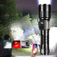 800W High Power LED Flashlight Super Bright 3000M Torch Waterproof 26650 Rechargeable Outdoor Work