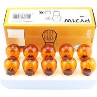 10Pcs Philips PY21W S25 12V 21W BAU15s Amber Color Standard Turn Signal Lamps Original Position