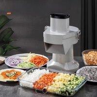 Restaurant Vegetable Slicer Commercial Electric Vegetable Cutter Food Processor Potato Chips Carrot Melon Dicing Cutting Machine