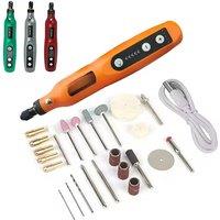 USB Wireless Drill Rechargeable Polishing Machine DIY Engraving Tool Dremel Mini Grinder Machine 5-Speed Adjustable Drill