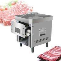 850w Electric Commercial Meat Slicer Stainless Steel Slicer Wire Cutter Fully Automatic Meat Grinder Sliced Meat Cutting Machine