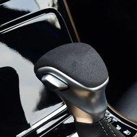 Alcantara Suede Lever Auto Parts Gear Shift Grip Handle Knob Protector Car Accessories Cover Panel Shell For KIA K3 Sportage KX1