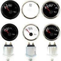 Auto 52mm Oil Pressure Gauges 0-5Bar or 0-145Psi Display Mechanical Oil Pressure Sensors M10x1 NPT1/8 0-10Bar Boat Senders 6-24V