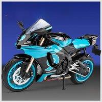Large alloy cool motorcycle model, unique decorations for car center console, exquisite alloy model, birthday/christmas gift