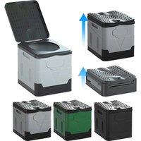 Portable Folding Toilet for Outdoor Camping Potty for Adults Kids Cover Design Seat Toilet Reusable