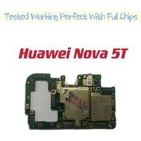 Global Version Original Unlocked Motherboard For Huawei Nova 5T Mainboard Motherboard Unlocked With Chips Circuits Flex Cable