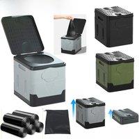 Portable Toilet Car Toilet Bucket Trash Can for Outdoor Camping Hiking Trips Beach Reusable Toilet