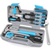 Hi-Spec 40pc Blue Compact Hand Tool Kit Set for Home & Office DIY