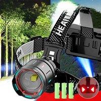 1000000LM Powerful Headlamp 800W Led Sensor Head Flashlight Long Range Headlight 18650 Rechargeable